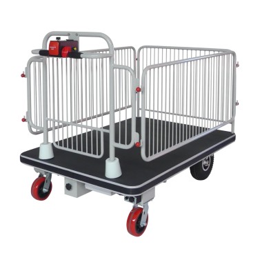 Carro de plataforma motorizado con 4 lados 1280x910 mm 400 kg