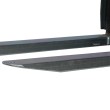 Vista general en 3/4 de las extensiones de horquilla de acero galvanizado para carretilla elevadora 1600 mm