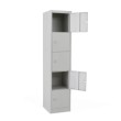 Vista general de la taquilla 5 puertas gris 41 cm