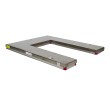 3/4 - Mesa elevadora eléctrica inox 304 en forma de U 1000 kg 380 V - plataforma 1450x1140 mm