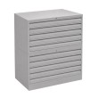 3/4 gris con zócalo - Archivador de planos din A0 con 10 cajones