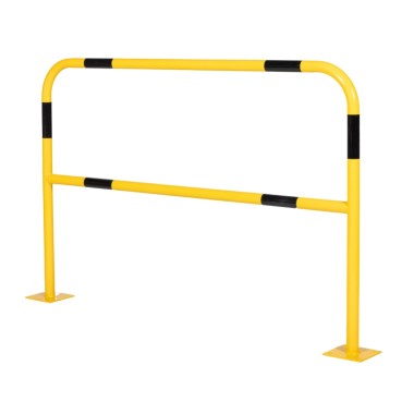 Barrera de seguridad industrial 1000 x 1500 x 60 mm amarilla y negra