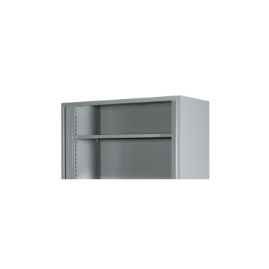 Estante adicional para armario con puertas de persiana, color gris Ancho 120 cm