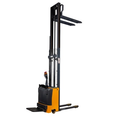 Apilador eléctrico con plataforma elevación 3600 mm 1500 kg