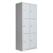 Taquilla 3 puertas 2 cuerpos - Gris Taquilla 3 puertas 2 cuerpos - Gris