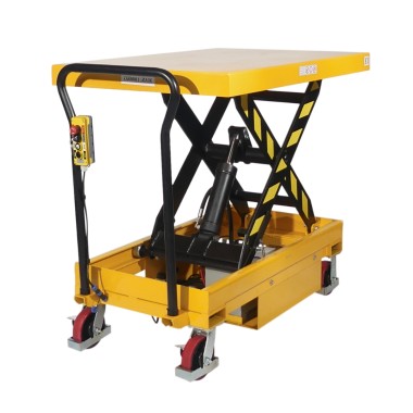 Mesa elevadora semi eléctrica móvil 1200x800 mm 1000 kg