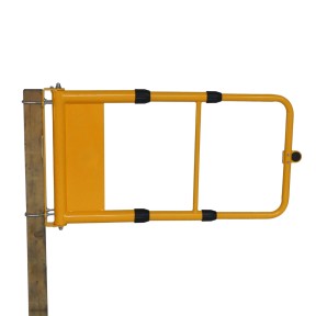 Vista general de la puerta de seguridad abatible con longitud regulable - longitud máxima