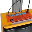 Zoom sobre las baterías del apilador posicionador trabajo semi eléctrico 1700 mm 100 kg