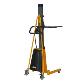 Vista general del apilador posicionador trabajo semi eléctrico 1500 mm 250 kg - plataforma de altura intermedia Vista general del apilador posicionador trabajo semi eléctrico 1500 mm 250 kg - plataforma de altura intermedia