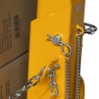 Zoom sobre la cadena de seguridad de la horquilla para palets 1 tonelada