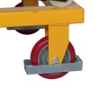 Zoom sobre las ruedas de la mesa elevadora con manivela 300 kg plataforma 1150x750 mm Zoom sobre las ruedas de la mesa elevadora con manivela 300 kg plataforma 1150x750 mm