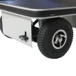 Zoom sobre las ruedas fijas del carro de plataforma motorizado 1280x630 mm 400 kg