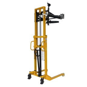 Vista general del apilador volteador bidones 2100mm brazos 860mm Vista general del apilador volteador bidones 2100mm brazos 860mm