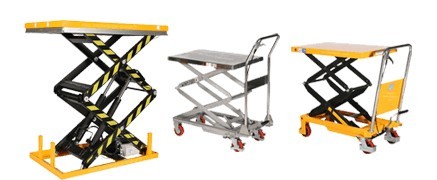 Mesa elevadoras de doble tijera